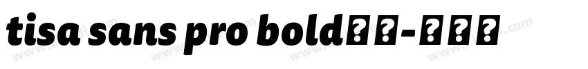 tisa sans pro bold字体字体转换